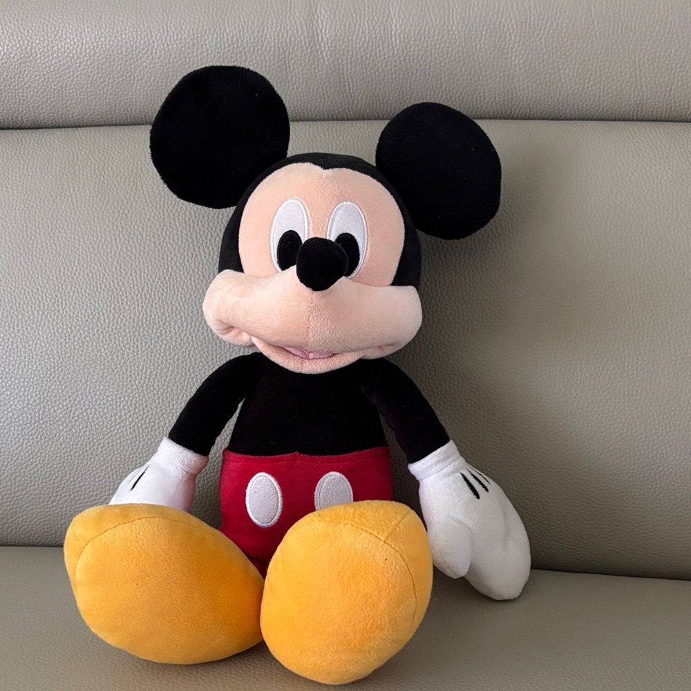 Disney Mickey Mouse Plush - Black, Red, Yellow